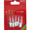 Konstsmide, guirlandes lumineuses de Noël 5 Ampoules De Rechange 7 V, 0,98 W Pour Guirlande De Noël 35 Lampes