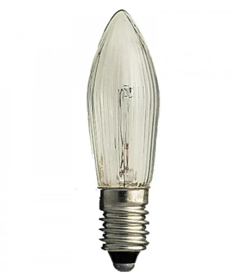 Konstsmide, guirlandes lumineuses de Noël 3 Ampoules De Rechange 12V, 3W Pour Chandelier Electrique 20 A 25 Lampes