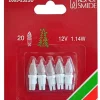Konstsmide, guirlandes lumineuses de Noël 5 Ampoules Givrees Pour Guirlande 12 V, 1,14W, 20 Lampes