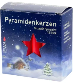 Ewa Kerzen, bougies de Noël et bougies de l'Avent 18 Bougies De Noël Pour Pyramide, Pyramidenkerzen 17 Mm