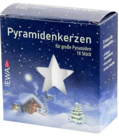 Ewa Kerzen, bougies de Noël et bougies de l'Avent 18 Bougies De Noël Pour Pyramide, Pyramidenkerzen 17 Mm
