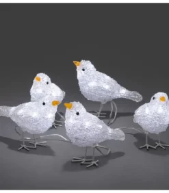Konstsmide, guirlandes lumineuses de Noël 5 Oiseaux Lumineux A Led