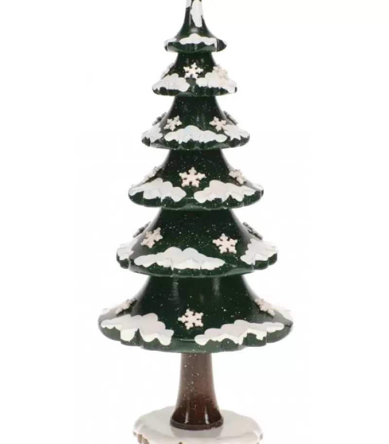 Hubrig, figurines pour enfant Arbre D'Hiver Avec Cristaux De Neige - Village De Noël Miniature