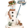 Hubrig, figurines pour enfant Bonhomme De Neige "Risque De Glisser" - Village De Noël Miniature