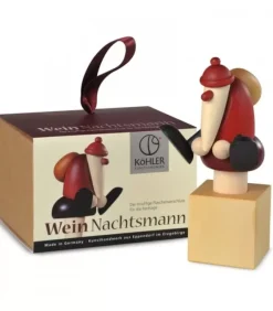 Köhler, Père Noël en bois Bouchon Pour Vin Rouge, Père Noël