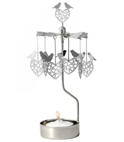 Pluto Produkter, déco de Noël Scandinave Bougeoir Carrousel 2 Oiseaux Amoureux