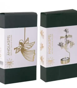 Pluto Produkter, déco de Noël Scandinave Bougeoir Carrousel Anges Dores Volants