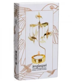 Pluto Produkter, déco de Noël Scandinave Bougeoir Carrousel Colibri En Metal Dore