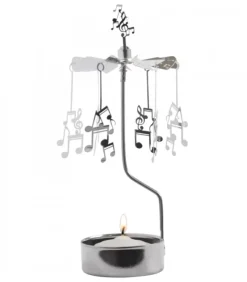 Pluto Produkter, déco de Noël Scandinave Bougeoir Carrousel Notes De Musique