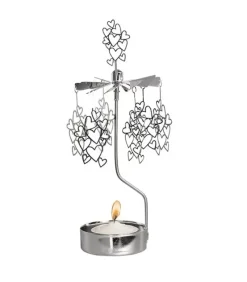 Pluto Produkter, déco de Noël Scandinave Bougeoir Carrousel Petits Coeurs Saint-Valentin