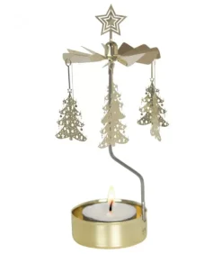 Pluto Produkter, déco de Noël Scandinave Bougeoir Carrousel Sapins De Noël Dores