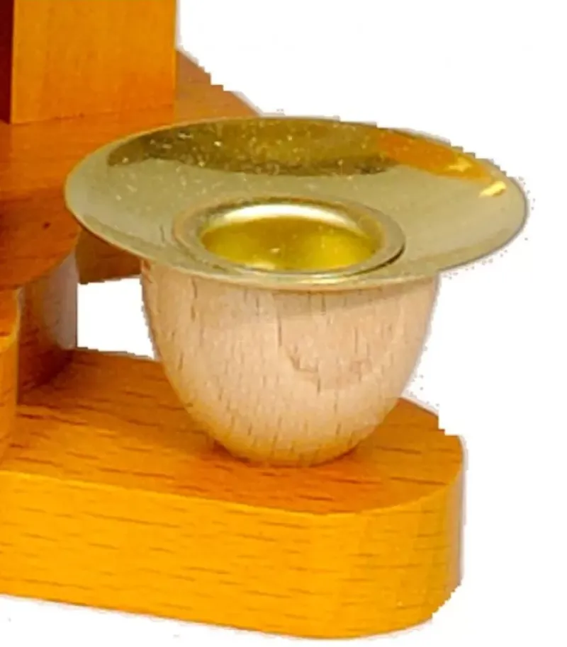 Richard Glasser, Pyramides de Noël allemandes Bougeoir De Rechange En Laiton Pour Pyramide A Bougies 14 Mm