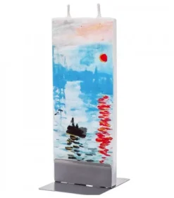 Flatyz, bougie décorative scandinave Bougie Déco Monnet Soleil Levant Sur La Seine