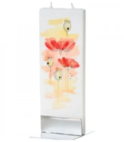 Flatyz, bougie décorative scandinave Bougie Décorative Coquelicots