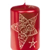 Ewa Kerzen, bougies de Noël et bougies de l'Avent Bougie Décorative De Noël Avec Etoile, 9 Cm