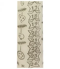 Ewa Kerzen, bougies de Noël et bougies de l'Avent Bougie De L'Avent Graduee, 25 Cm