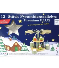 Flatyz, bougie décorative scandinave Bougies Chauffe-Plat Transparentes Pour Carrousel Noël