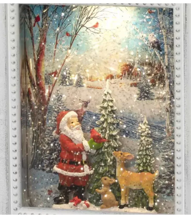 Konstsmide, guirlandes lumineuses de Noël Cadre Photo Lumineux Père Noël Avec Animaux