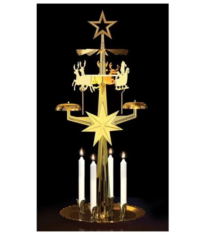 Angel Chimes, carillon des anges Carillon Père Noël Dore