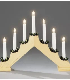 Konstsmide, guirlandes lumineuses de Noël Chandelier De Noël En Bois Naturel