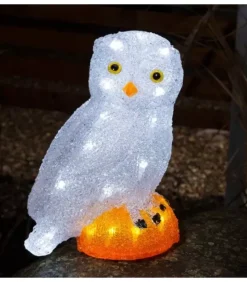 Konstsmide, guirlandes lumineuses de Noël Chouette Lumineuse Led En Acrylique, 27 Cm