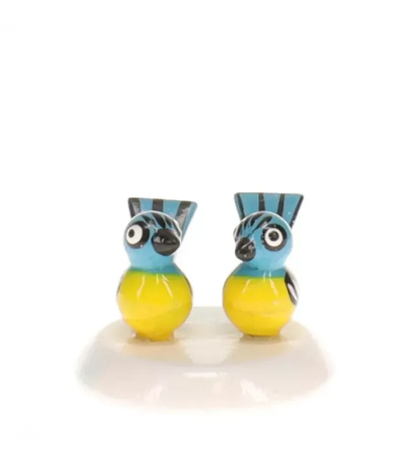 Hubrig, figurines pour enfant Couple De Mesanges - Village De Noël Miniature