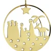 Pluto Produkter, déco de Noël Scandinave Crèche De Noël Design Doree A Suspendre