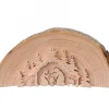 Waldfabrik, photophore en bois et étoile sapin de Noël Crèche De Noël En Relief, Taillee Dans Un Rondin De Bois, 15 Cm