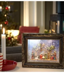 Konstsmide, guirlandes lumineuses de Noël Crèche De Noël Lumineuse, Effet Neige