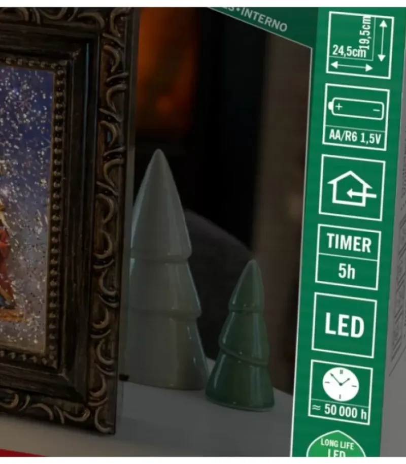 Konstsmide, guirlandes lumineuses de Noël Crèche De Noël Lumineuse, Effet Neige