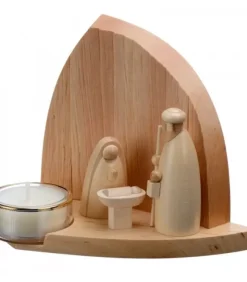 Schalling, crèche moderne Crèche De Noël Moderne Avec Bougeoir