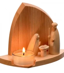 Schalling, crèche moderne Crèche De Noël Moderne Avec Bougeoir