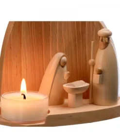 Schalling, crèche moderne Crèche De Noël Moderne Avec Bougeoir