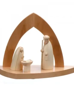 Schalling, crèche moderne Crèche Design En Bois En Forme D'Arche