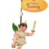 Hubrig, figurines pour enfant Déco Sapin De Noël, Ange Avec Une Bougie