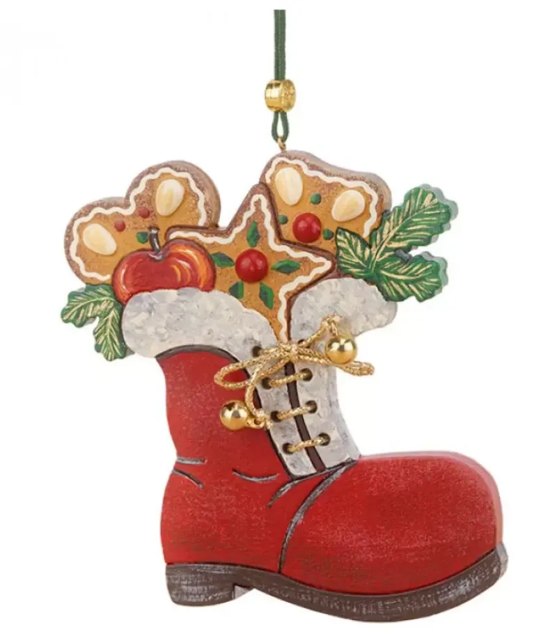 Hubrig, figurines pour enfant Déco Sapin Vintage, Botte De Père Noël Et Patisseries