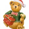 Hubrig, figurines pour enfant Déco Sapin Vintage, Ourson Et Paquet Cadeau