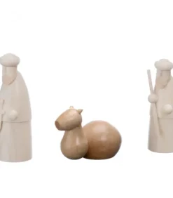 Schalling, crèche moderne Dromadaire En Bois Pour Crèche De Noël, 3 Cm
