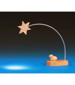 Schalling, crèche moderne Etoile De Noël Electrique A Led Sur Socle, 21 Cm