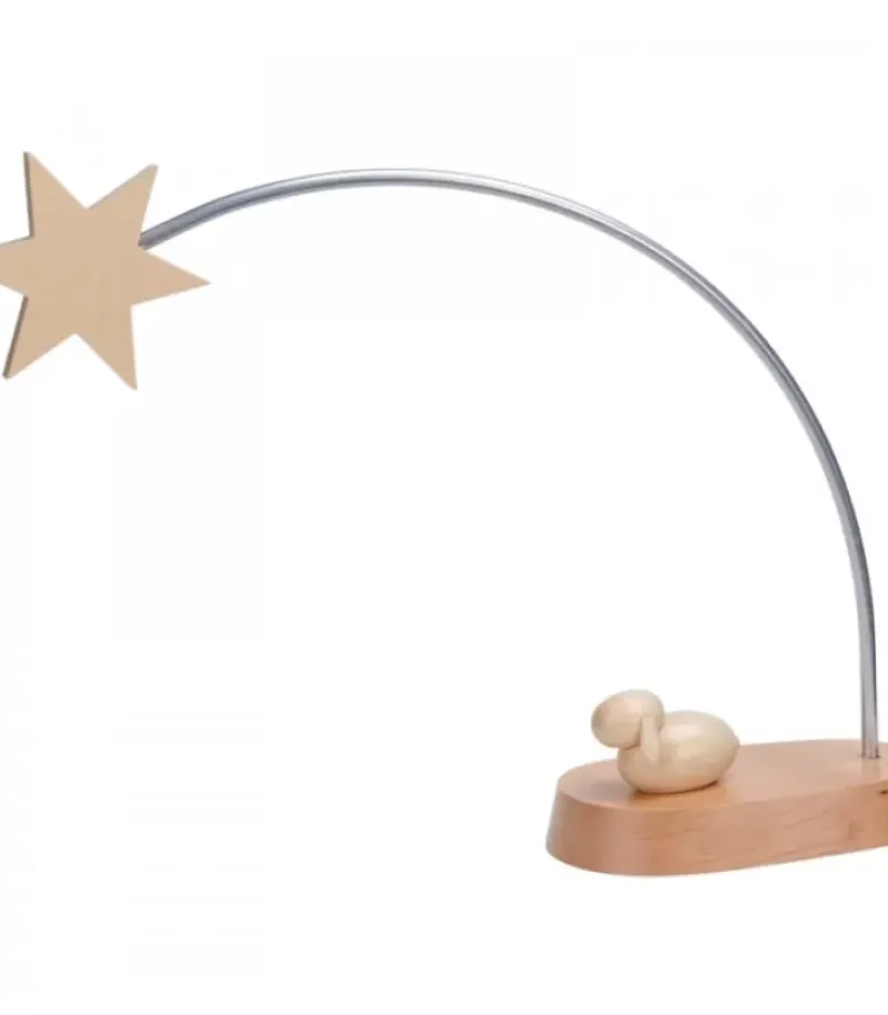 Schalling, crèche moderne Etoile De Noël Electrique A Led Sur Socle, 21 Cm
