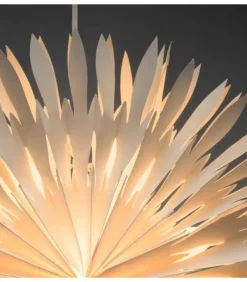 Konstsmide, guirlandes lumineuses de Noël Etoile Lumineuse Electrique En Papier A Suspendre, Blanche, 60 Cm