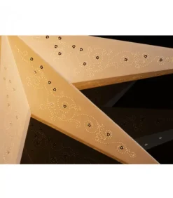 Konstsmide, guirlandes lumineuses de Noël Etoile Lumineuse En Papier A Suspendre, 7 Branches, Blanche, 60 Cm