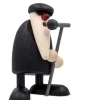 Köhler, Père Noël en bois Figurine Jazz, Chanteur Devant Un Micro