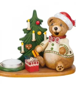 Hubrig, figurines pour enfant Figurine Porte Encens Ourson Et Bougeoir