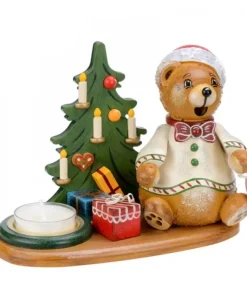 Hubrig, figurines pour enfant Figurine Porte Encens Ourson Et Bougeoir