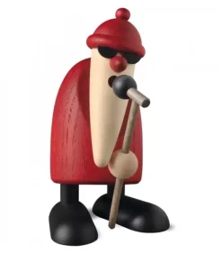 Köhler, Père Noël en bois Figurine Père Noël Chanteur