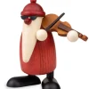Köhler, Père Noël en bois Figurine Père Noël Violoniste