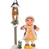 Hubrig, figurines pour enfant Fillette Et La Clochette De Noël - Village De Noël Miniature