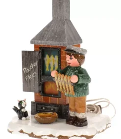 Hubrig, figurines pour enfant Fumoir A Poisson - Electrique - Village De Noël Miniature