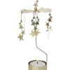 Pluto Produkter, déco de Noël Scandinave Grand Bougeoir Carrousel Nuit Etoilee, 28 Cm